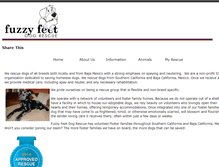 Tablet Screenshot of fuzzyfeetdogrescue.org